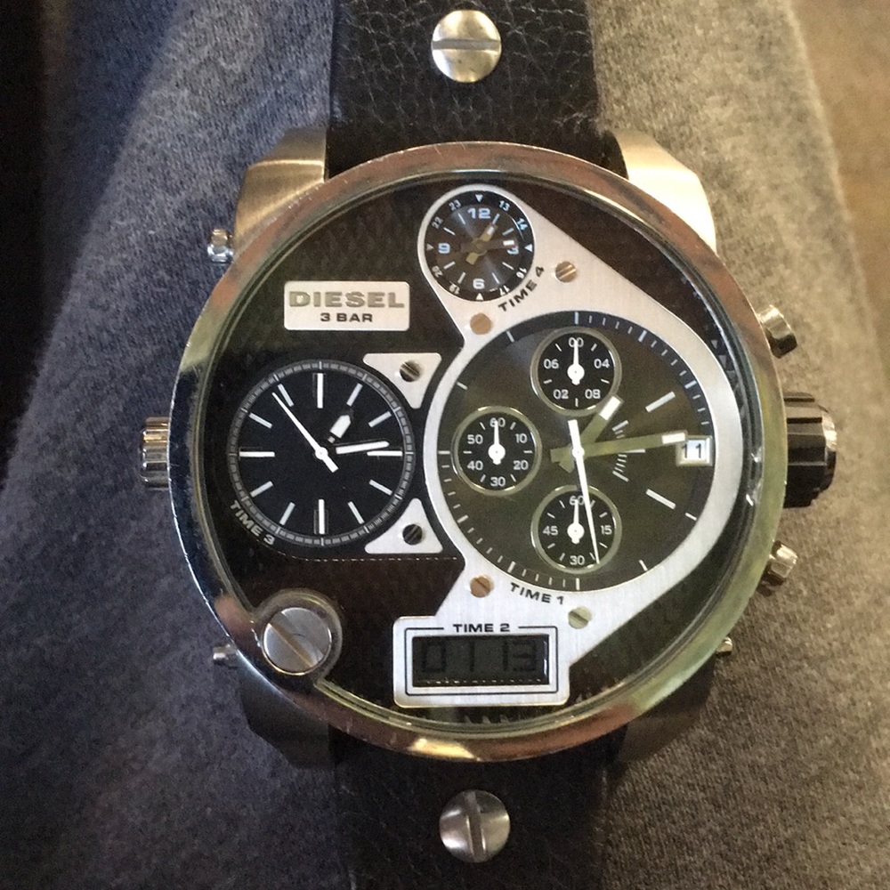 Diesel 3 Bars Chronograph Watch - Mens